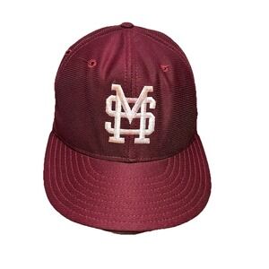 Vintage Mississippi State Bulldogs New Era Pro Model Fitted Size 7 1/4 Hat 80's